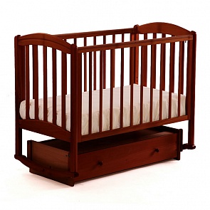 Кровать детская Би 09.2 Василек маятник поперечный, орех темный 35 (Лель, LIEL-БИ 09.2_орех темный 35)